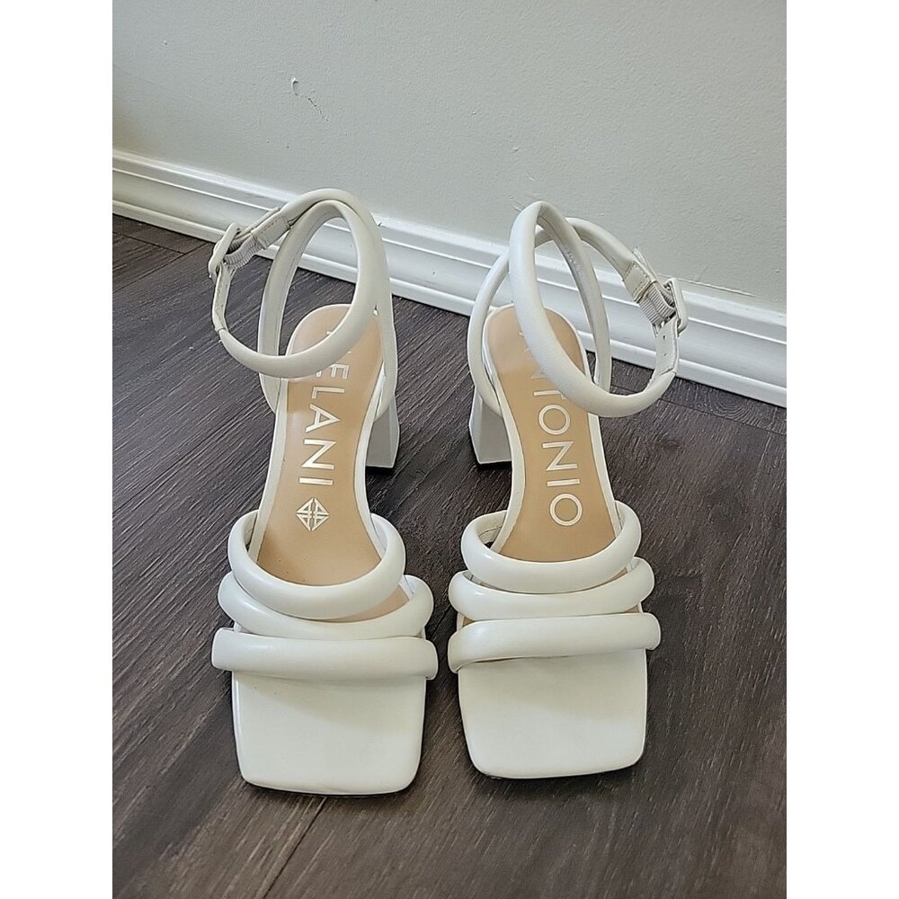 ANTONIO MELANI Cream Strappy Sandals